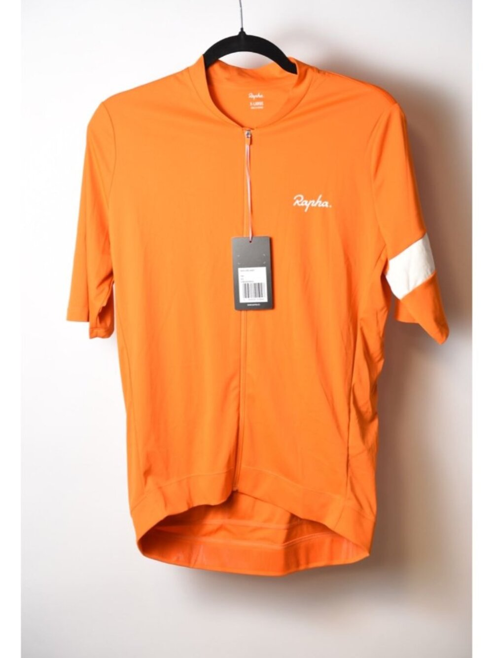 Rapha Men's Size XL Cycling Jersey Orange Short Sleeve NEW